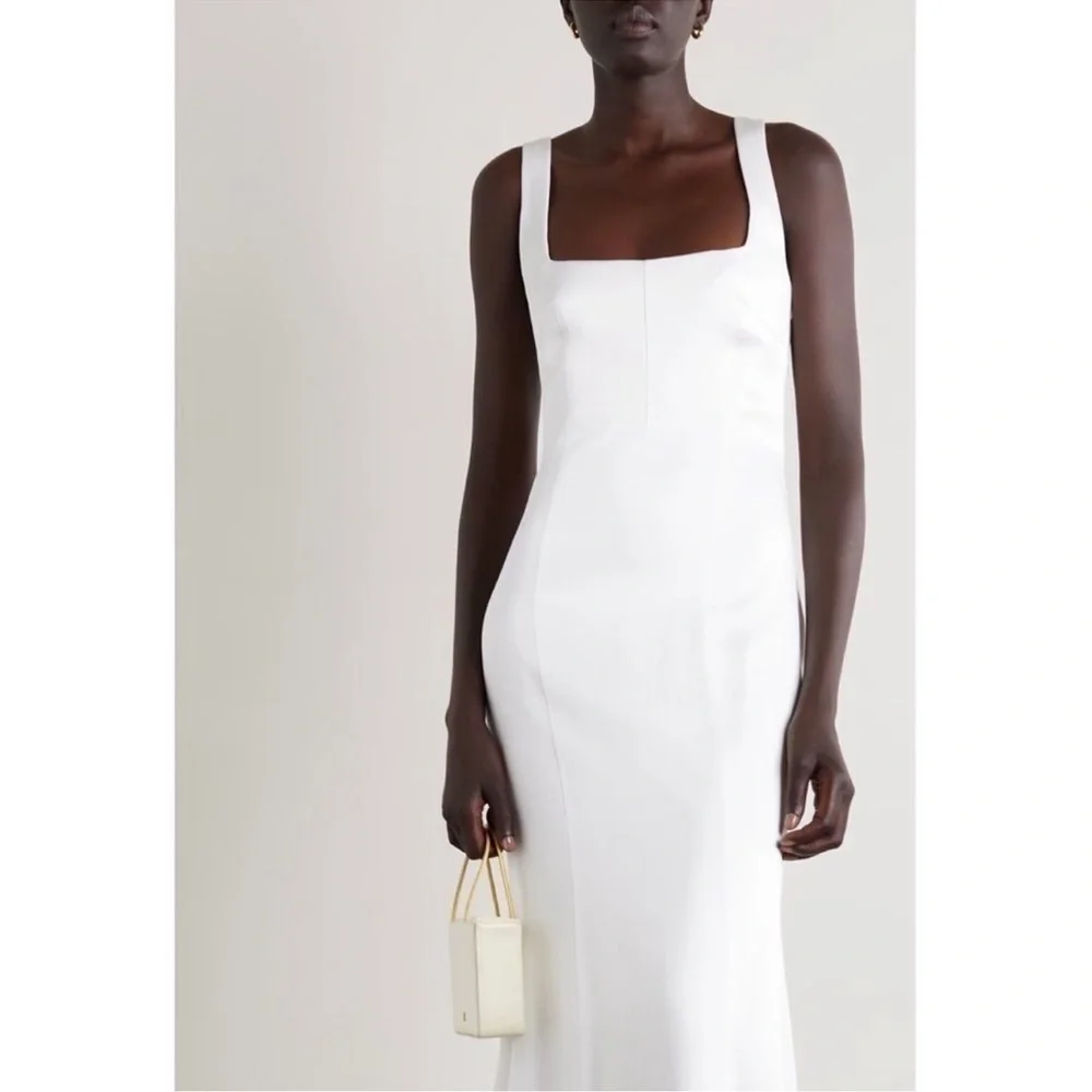 NWT Galvan London Hampshire Satin Crepe Bridal Gown - Size 10/12 - Picture 2 of 10